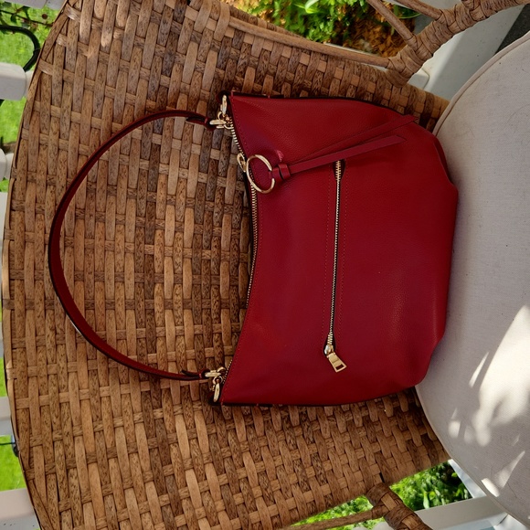 🔥🔥Rare NWOT Coach Skylar Small Satchel Crossbody Hobo Deep Scarlet/IM❤️❤️🌹 - Picture 3 of 8